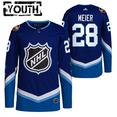 Kinder Eishockey San Jose Sharks Trikot Timo Meier 28 2022 NHL All-Star Blau Authentic